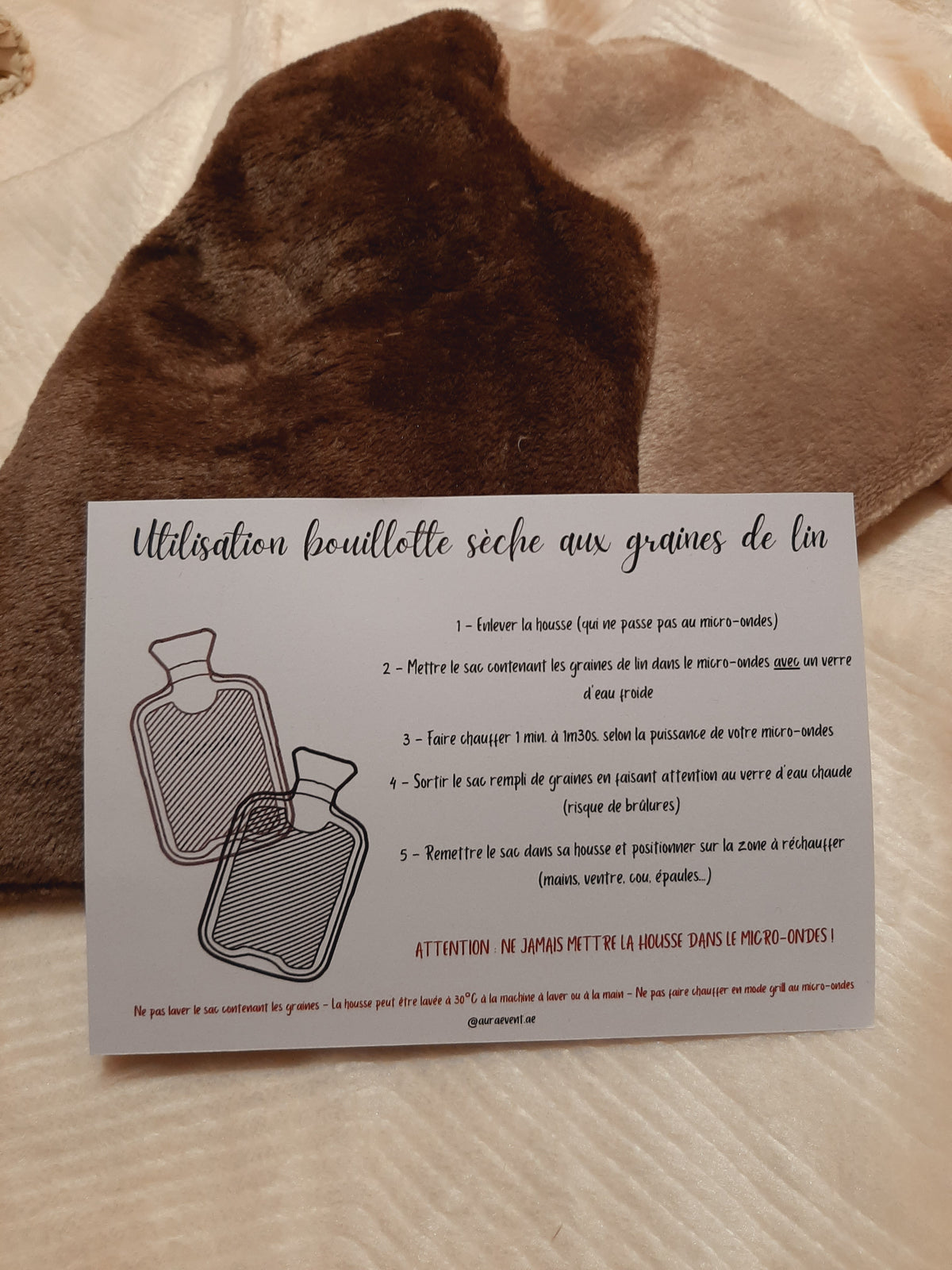 Bouillotte sèche grand format